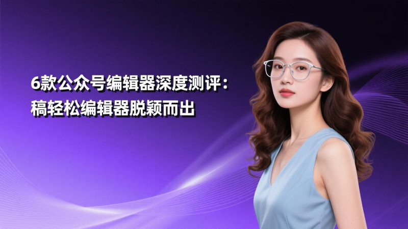 6款公众号编辑器深度测评：稿轻松编辑器脱颖而出