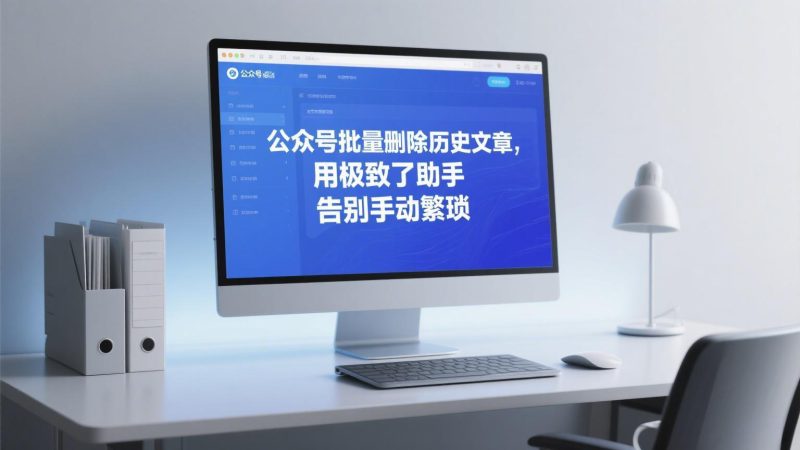 公众号批量删除历史文章，用极致了助手告别手动繁琐