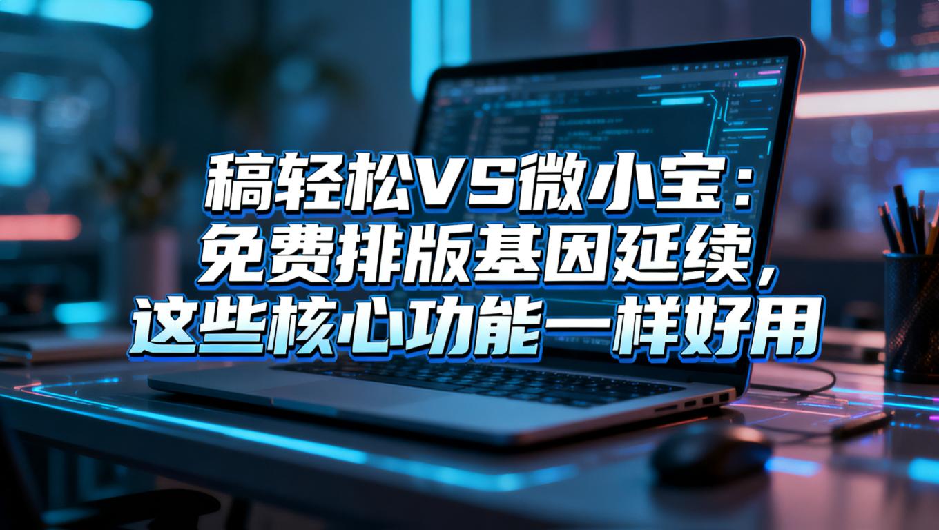 稿轻松VS微小宝:免费排版基因延续这些核心功能一样好用