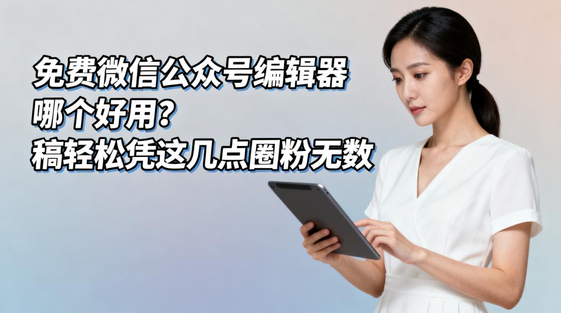免费微信公众号编辑器哪个好用？稿轻松凭这几点圈粉无数