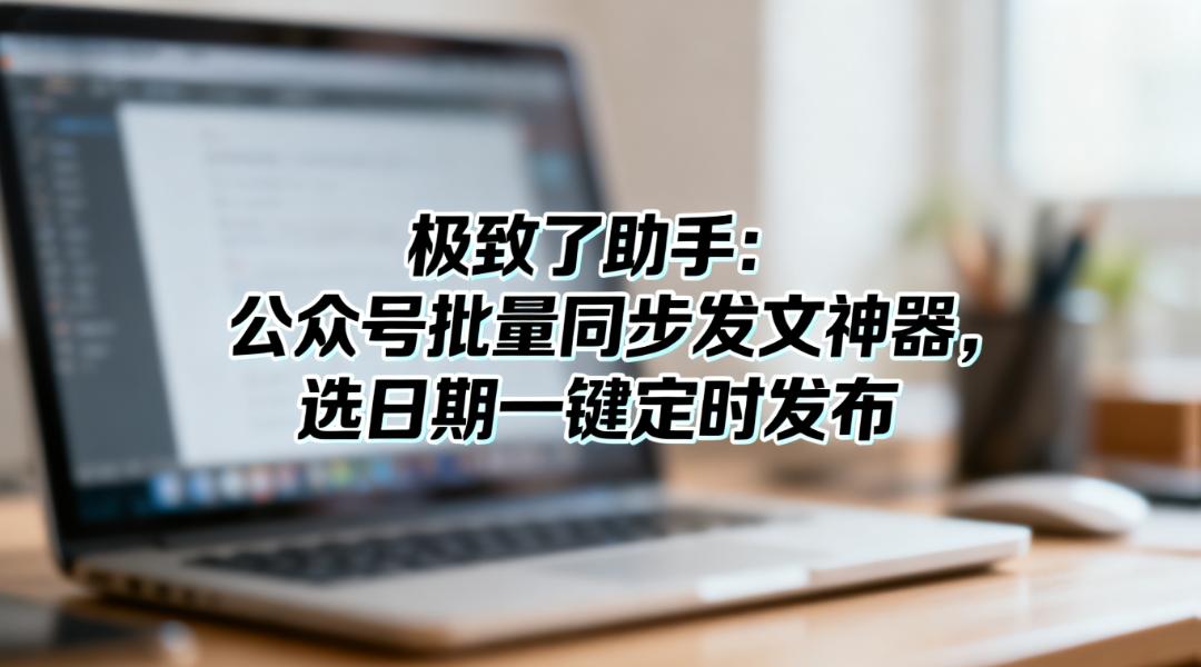 极致了助手：公众号批量同步发文神器，选日期一键定时发布