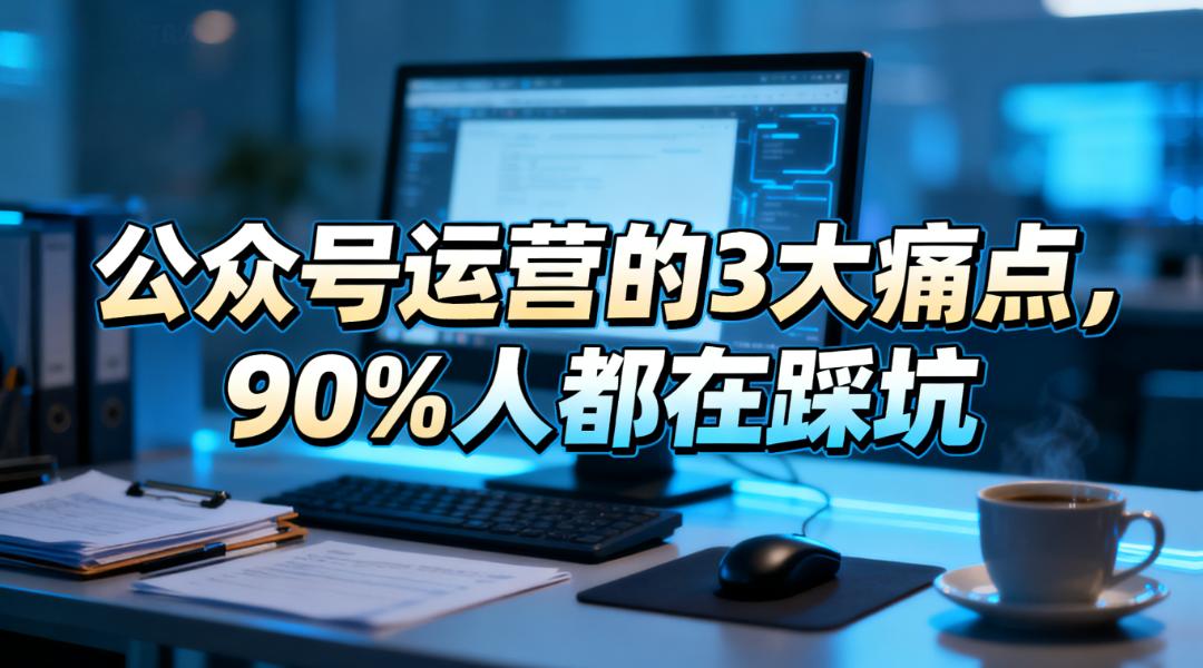公众号运营的3大痛点，90%人都在踩坑