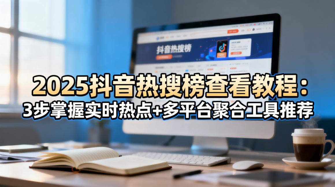 2025抖音热搜榜查看教程：3步掌握实时热点+多平台聚合工具推荐