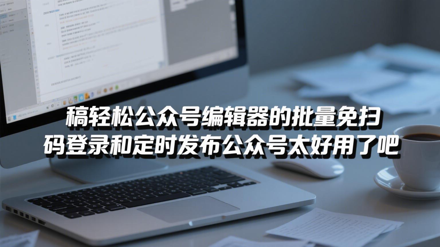 稿轻松公众号编辑器的批量免扫码登录和定时发布公众号太好用了吧