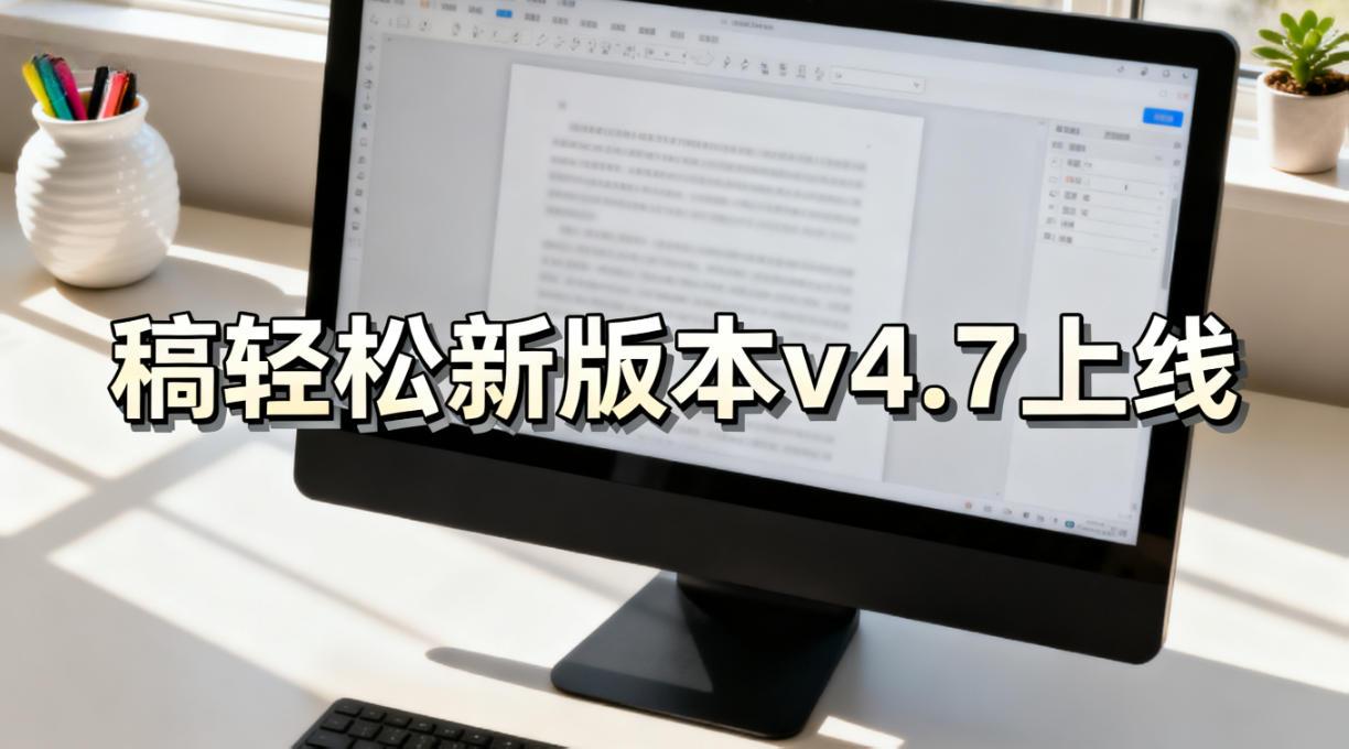 亲爱的用户们，创作效率再升级！稿轻松新版本v4.7来了～