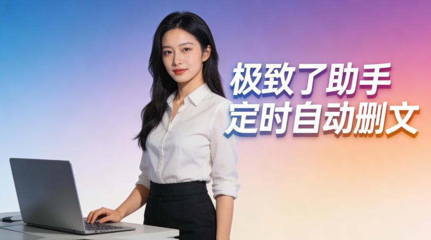 极致了助手1.9.0.69版本重磅上线“定时自动删文”功能