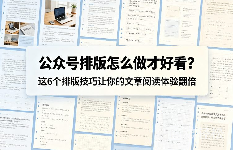 公众号排版怎么做才好看？这6个排版技巧让你的文章阅读体验翻倍