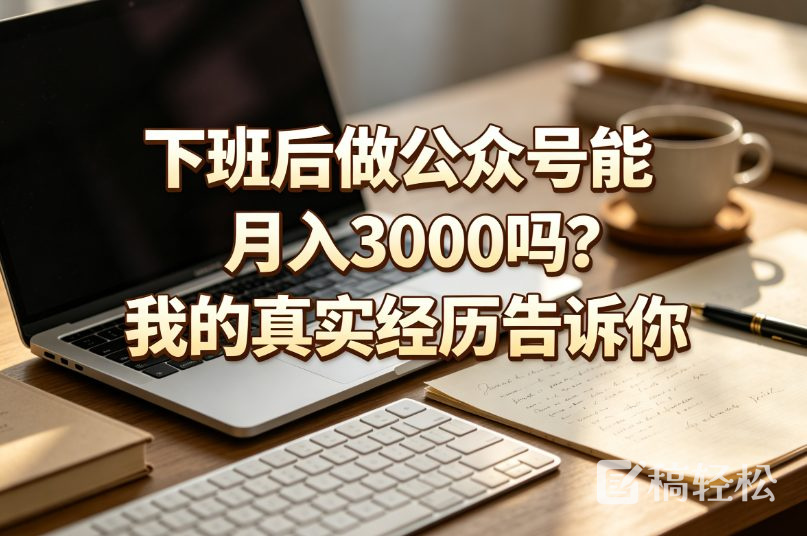 下班后做公众号能月入3000吗？我的真实经历告诉你