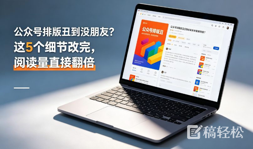 公众号排版丑到没朋友？这5个细节改完，阅读量直接翻倍
