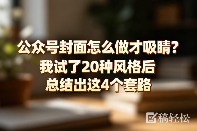 公众号封面怎么做才吸睛？我试了20种风格后总结出这4个套路
