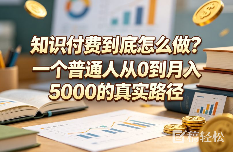 知识付费到底怎么做？一个普通人从0到月入5000的真实路径