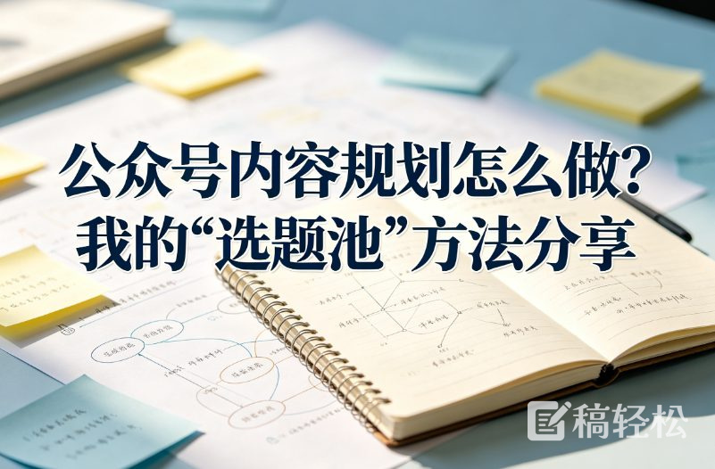 公众号内容规划怎么做？我的"选题池"方法分享